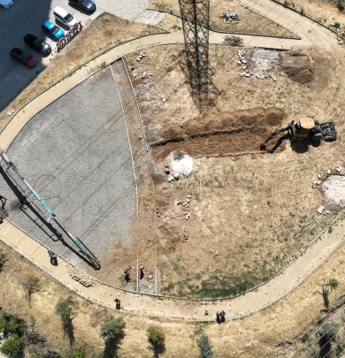 TOPÇAM MAHALLESİ YAZICIOĞLU BÖLGESİNE YENİ PARK ALANI YAPILIYOR