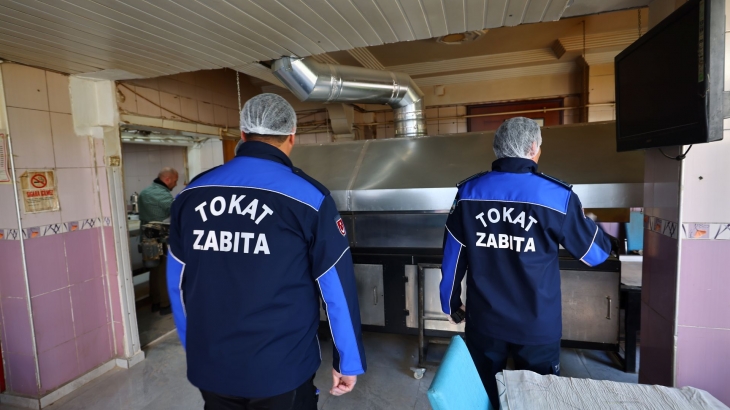 TOKAT BELEDİYESİ ZABITA EKİPLERİNDEN FIRIN VE UNLU MAMUL İŞLETMELERİNE SIKI DENETİM