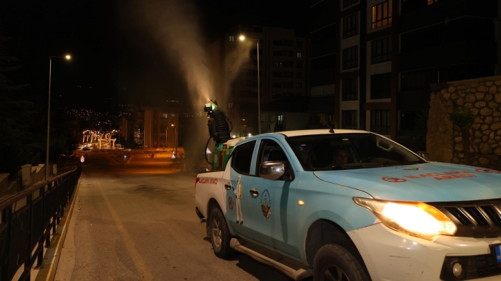 Veteriner İşleri Müdürlüğü’nden Gece Boyu İlaçlama Seferberliği