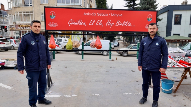  PAZAR YERLERİNDE “ASKIDA SEBZE VE MEYVE” UYGULAMASI